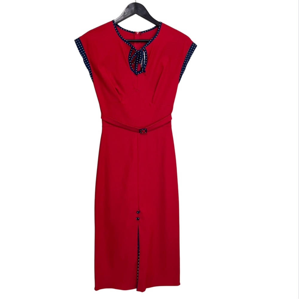 Stop Staring! Pinup Style Slim Fit Midi Dress